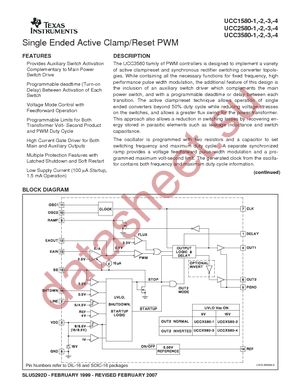 UCC3580D-1 datasheet  